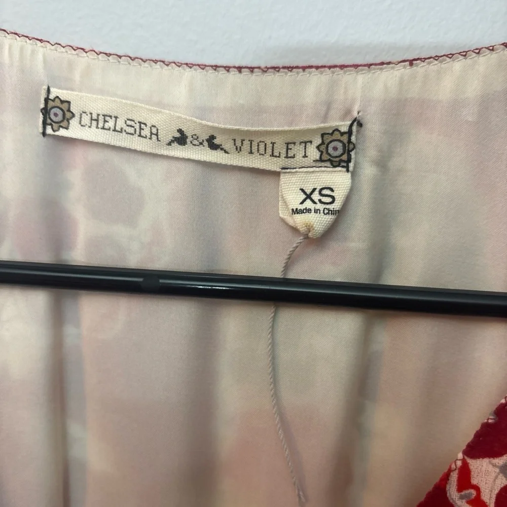 Chelsea and violet‎ by Anthropologie women’s red bohemian maxi dress xs - Picture 4 of 4